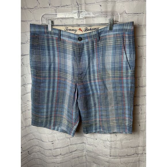 Tommy Bahama Other - Tommy Bahama Blue Plaid Casual‎ Shorts Summer Beach Vacation